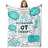 TAPBASE Occupational Therapy Blanket Retirement Gifts for Women,Ot Throw Blankets Best Occupational Therapist Appreciation Gifts for Ot 50"X40"