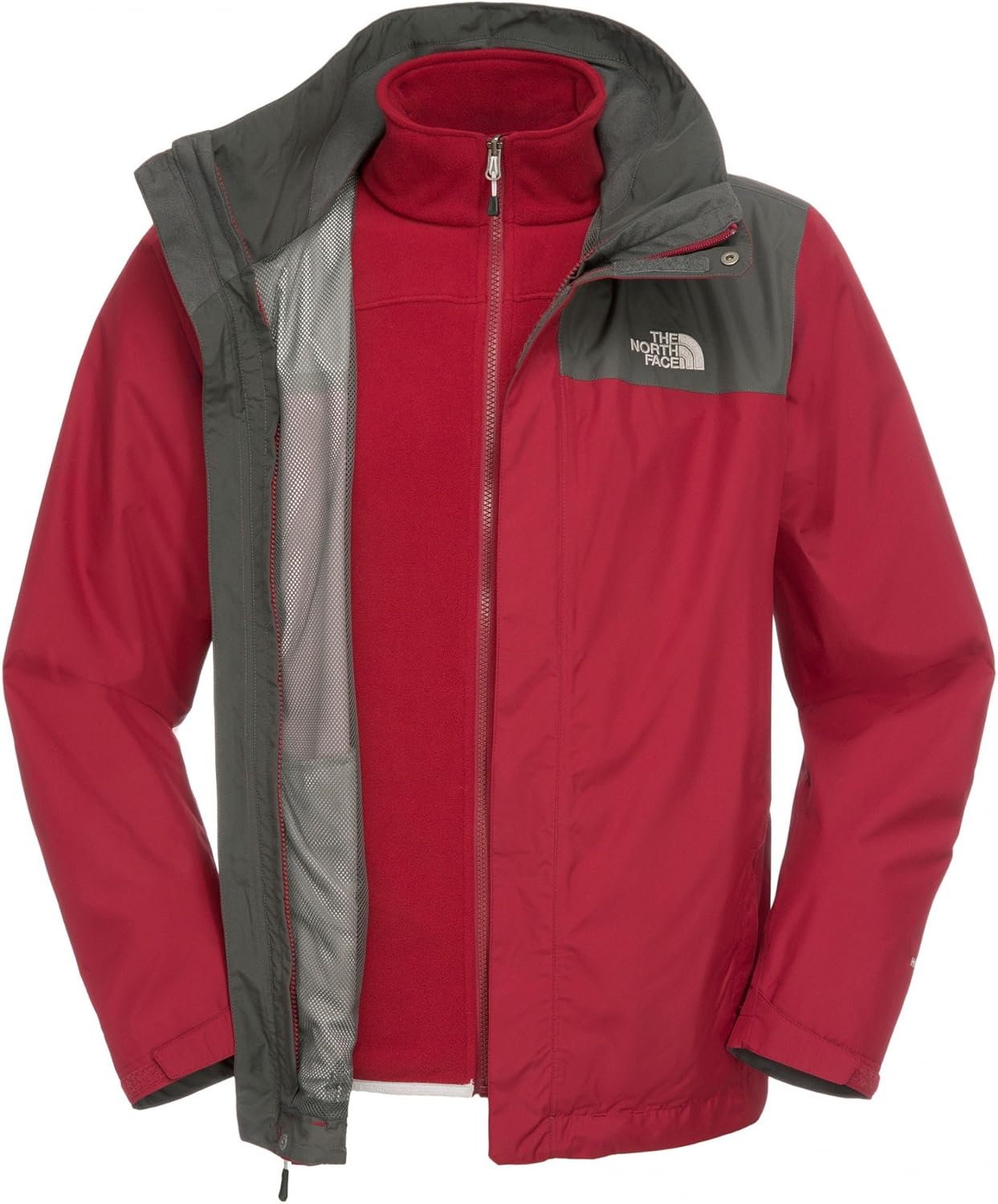 The North Face Evolve II tricilmate Men's Ski Jacket Biking, Mens, Biking Red, FR : L (Taille 