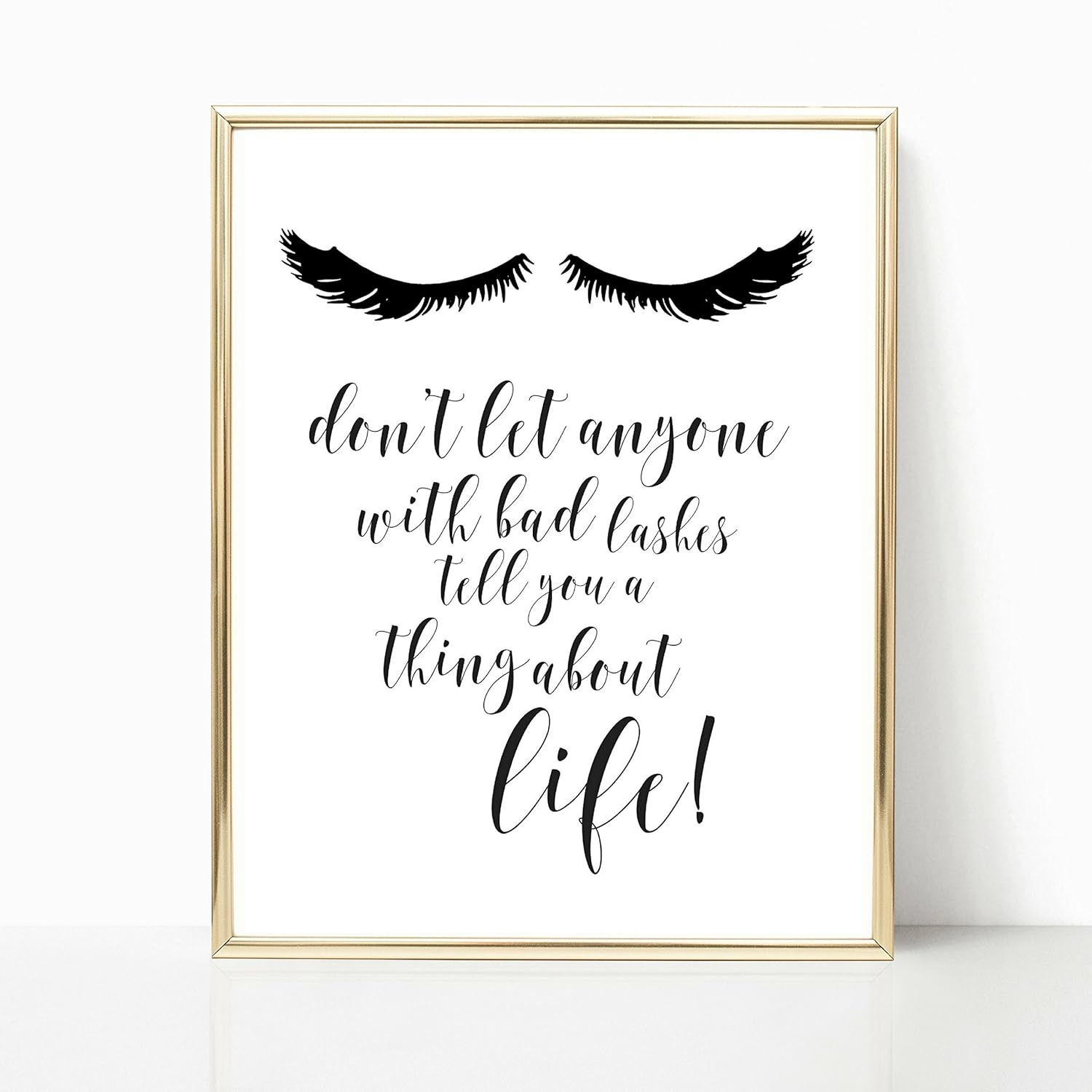 Lashes print inspirational print makeup print false lashes