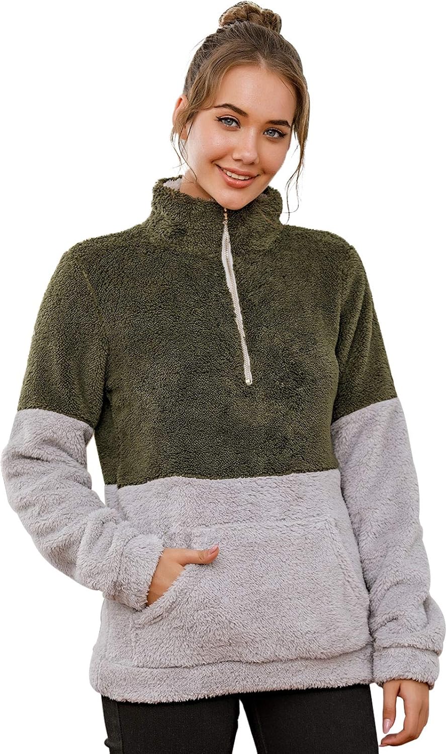 fuzzy sherpa sweatshirt