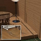 MeYuxg Floor Cord Cover 3cm x 1m Heavy Duty Cable Protector Light Brown view 3
