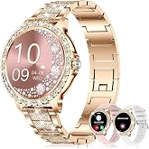 GADIXY Smart Watches for Women(Make/Answer Call) with Diamond:1.32" Fitness Tracker Watch for HR/Blood Pressure/SpO2/Sleep Monitor,Digital Running Watches for Women Android/iOS,3 Strips
