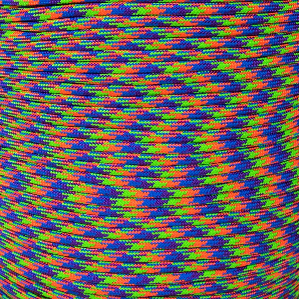 PARACORD PLANET 100 Feet 550 Cord Hank of Type III 550 Paracord Mardi Gras