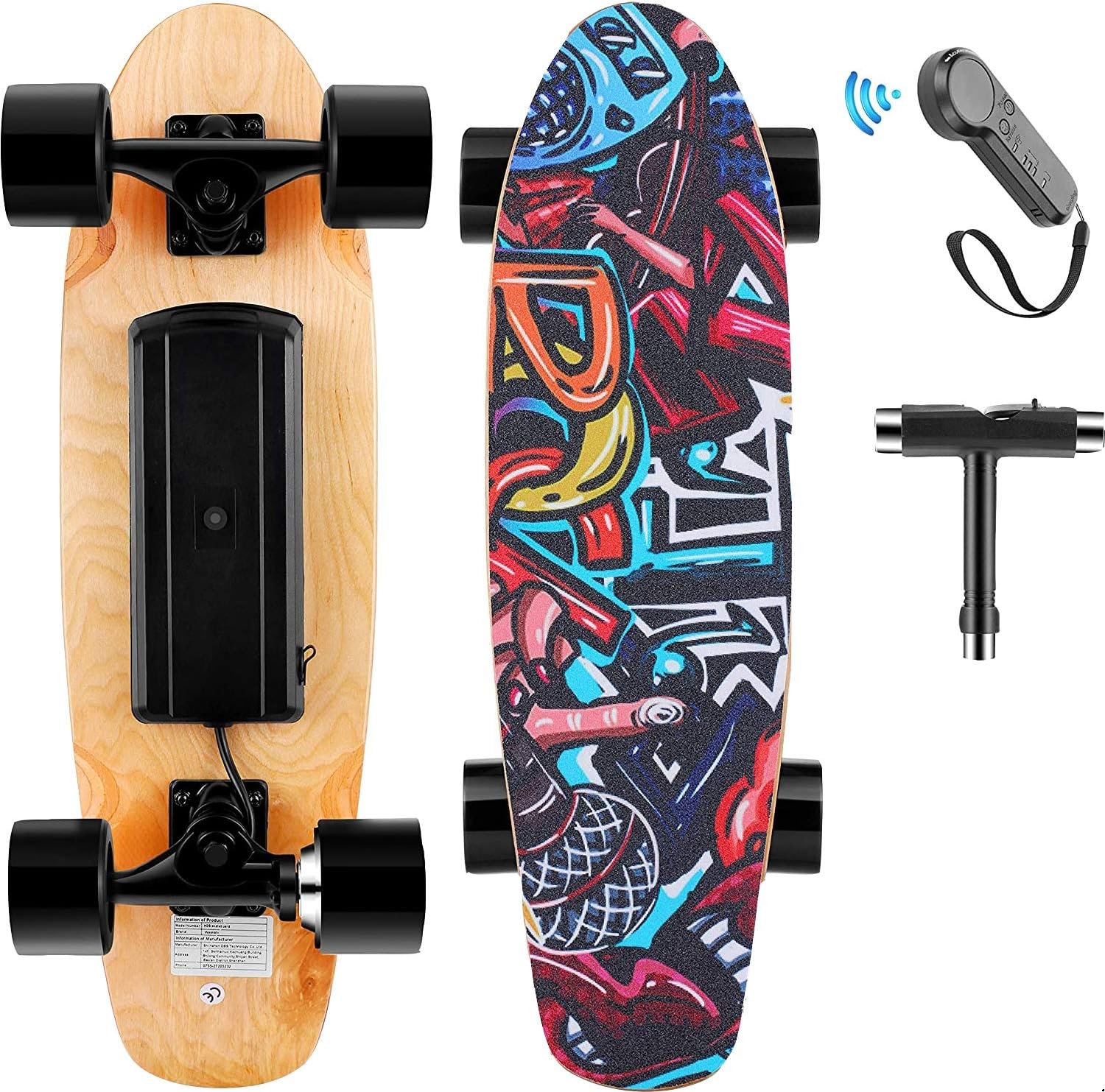 Caroma Elektro-Skateboards für Erwachsene, 350 W elektrisches Longboar