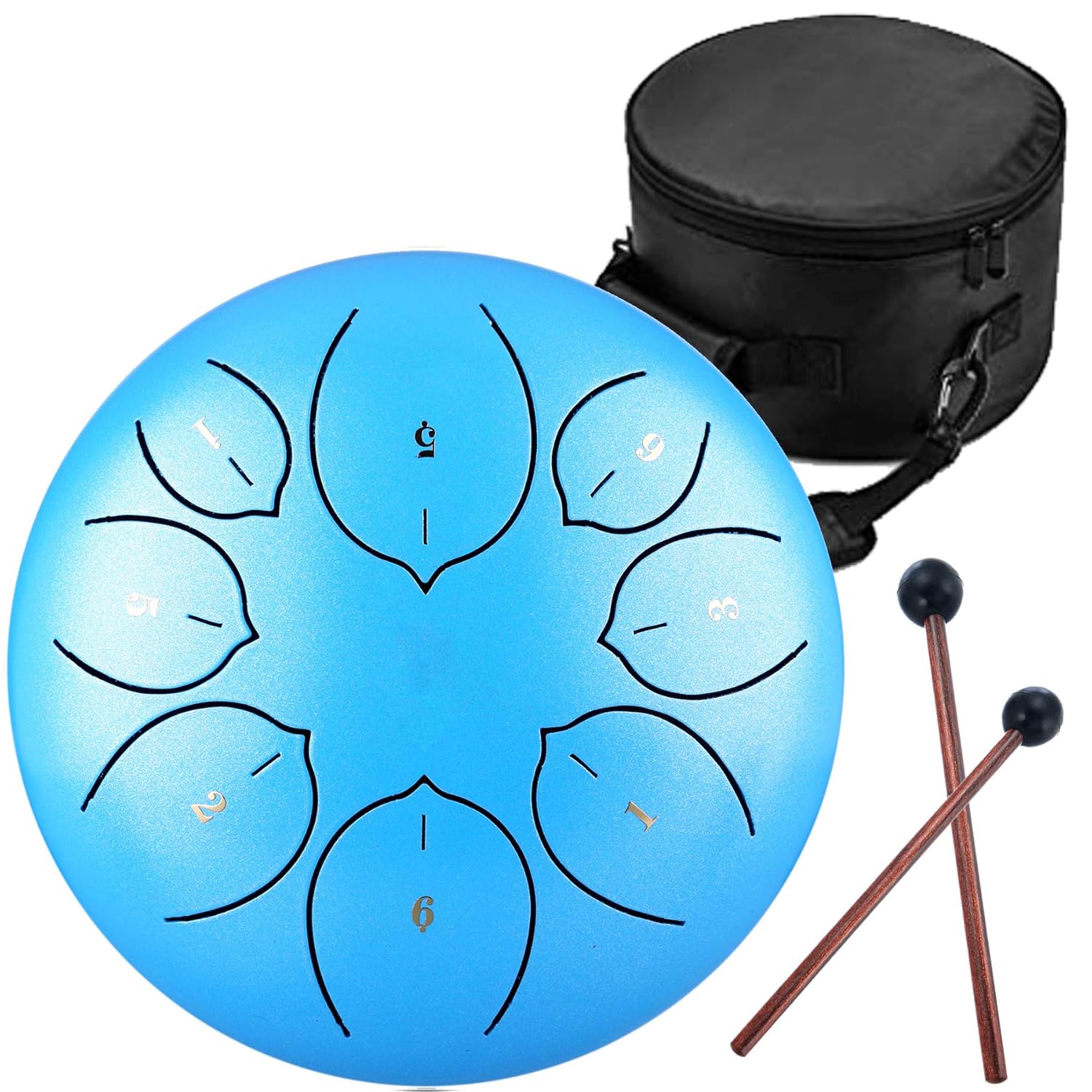 Steel Tongue Drum 8 Notes 8 inches Percussion