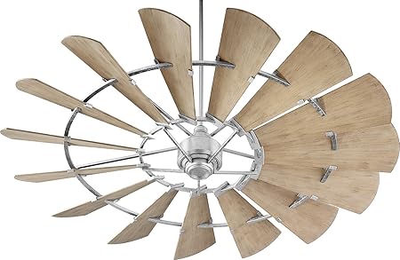 Quorum 197215 9 Windmill Ceiling Fan In Galvanized With Ul Damp