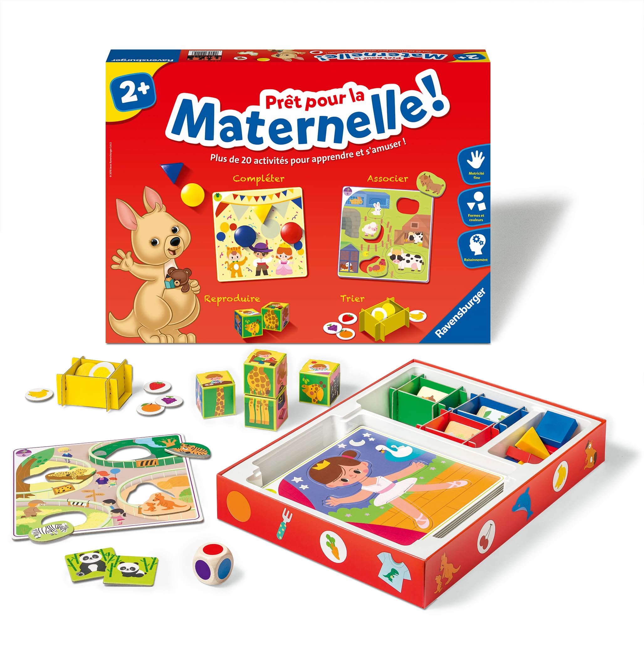 Ravensburger - Educational game - Ready for kindergarten! - Complete educational set - 20 activities - Preparation for the nursery program 2 years and above - 24115