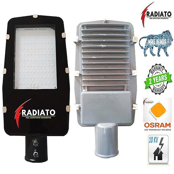 Radiato ES A. C Waterproof IP65 100 Watt LED Street Light SMD (White)