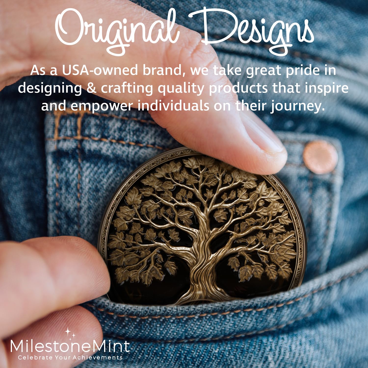 MilestoneMint Affirmation Sobriety Coin Gift Set