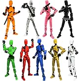T13 Action Figure Set,Multi-Jointed 3D Printed Dummy Robot 13 Action Figure | Assembled Lucky Robot 13 Action Figure for Desk Decor,Creative Photo Prop,Shelf Collectible Birthday Gifts