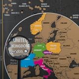 Atlas & Green World Map Scratchable Poster A3 + UK Map Gift Kit view 7