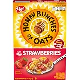 Honey Bunches of Oats with Real Strawberries, Breakfast Cereal 11 oz Box | Crispy Flakes With Crunchy Granola Bunches, Made With Whole Grains And 8 Essential Vitamins And Minerals