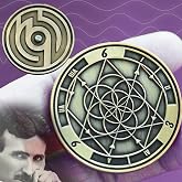 Nikola Tesla 369 Spinning Manifestation Coin &ndash; Mindset and Energy Focus Tool for Meditation, Law of Attraction, Mindfulness, and Positive Intentions