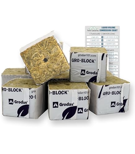 Amazon.com : Grodan Big Mama Rockwool Starting Block 8