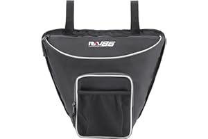 RKV86 Center Storage Bag for RZR, Cab Pack Center Seat Bag, Heavy-Duty 1680D Waterproof, Compatible with 2014-2023 Polaris RZR XP 1000 Turbo, 570, 800, 900, S 800, S 900, S 1000 (White)