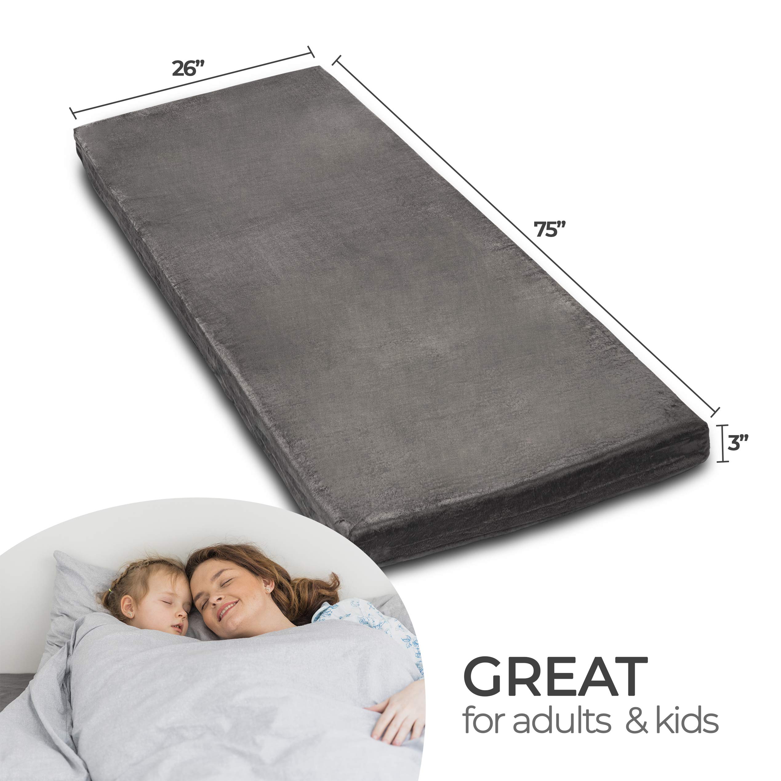 memory foam cot topper