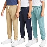 Lee Boys' 3 Pack Variety Midweight Super Soft Fleece Lined Stretchable Jogger Pants