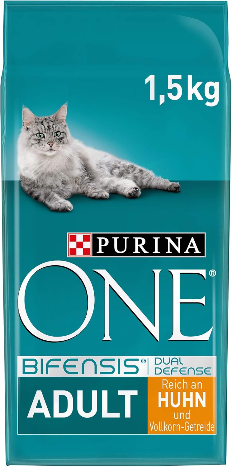 PURINA ONE BIFENSIS Adult Dry Cat Food: Rich in Chicken, Strengthens Natural Defences, for Healthy Bones Skin