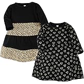 Luvable Friends Hudson Baby Long-Sleeve Dresses 2pk