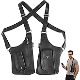 BIFENGSHUNCAI Double Shoulder Armpit Bag for Men, Anti-Theft Hidden Adjustable Strap Holster, Water Resistant Crossbody Pack