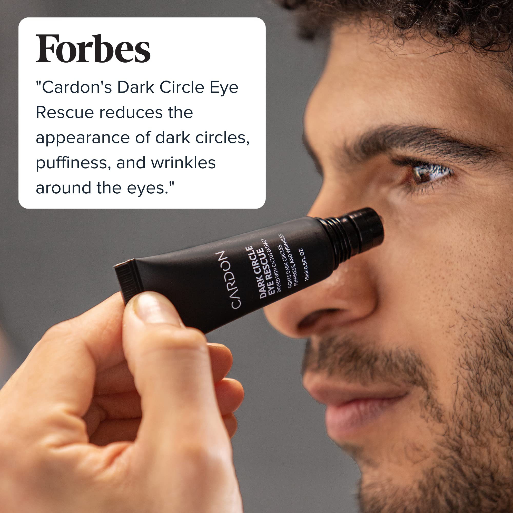 Cardon | Dark Circle Rescue for Men and Women | Under Eye Roller Eye Stick Massager for Puffy Eyes, Dark Circles, Bags, Wrinkles | Made with Peptides, Niacinamide, Hyaluronic Acid