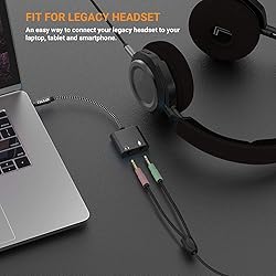 Cubilux 3.5mm Headphone Microphone Combiner, 3.5mm