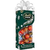 Lindt LINDOR Holiday Assorted Chocolate Candy Truffles Gift Box, 6.8 oz.