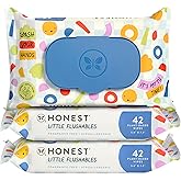 The Honest Company Toddler Hypoallergenic Flushable Wipes, 126 Count