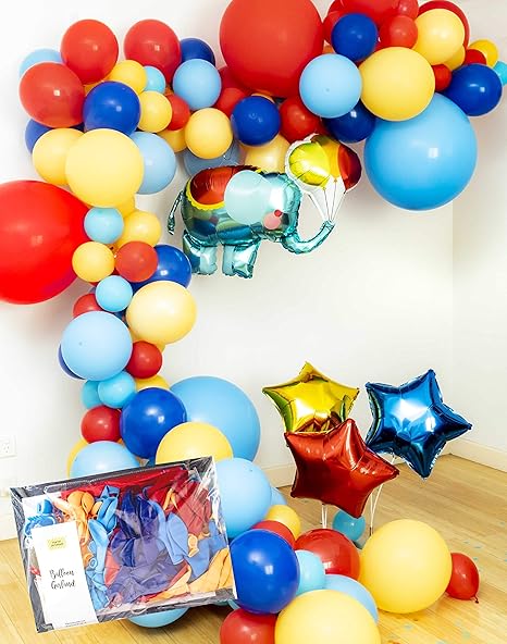 Amazon Com Balloon Garland Kit 16ft Circus Carnival 124pc