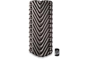 KLYMIT STATIC V LUXE Sleeping Pad, Extra Wide (30 inches) Best Camping Gear for Backpacking, Camping and Hiking, (76L x 30W x