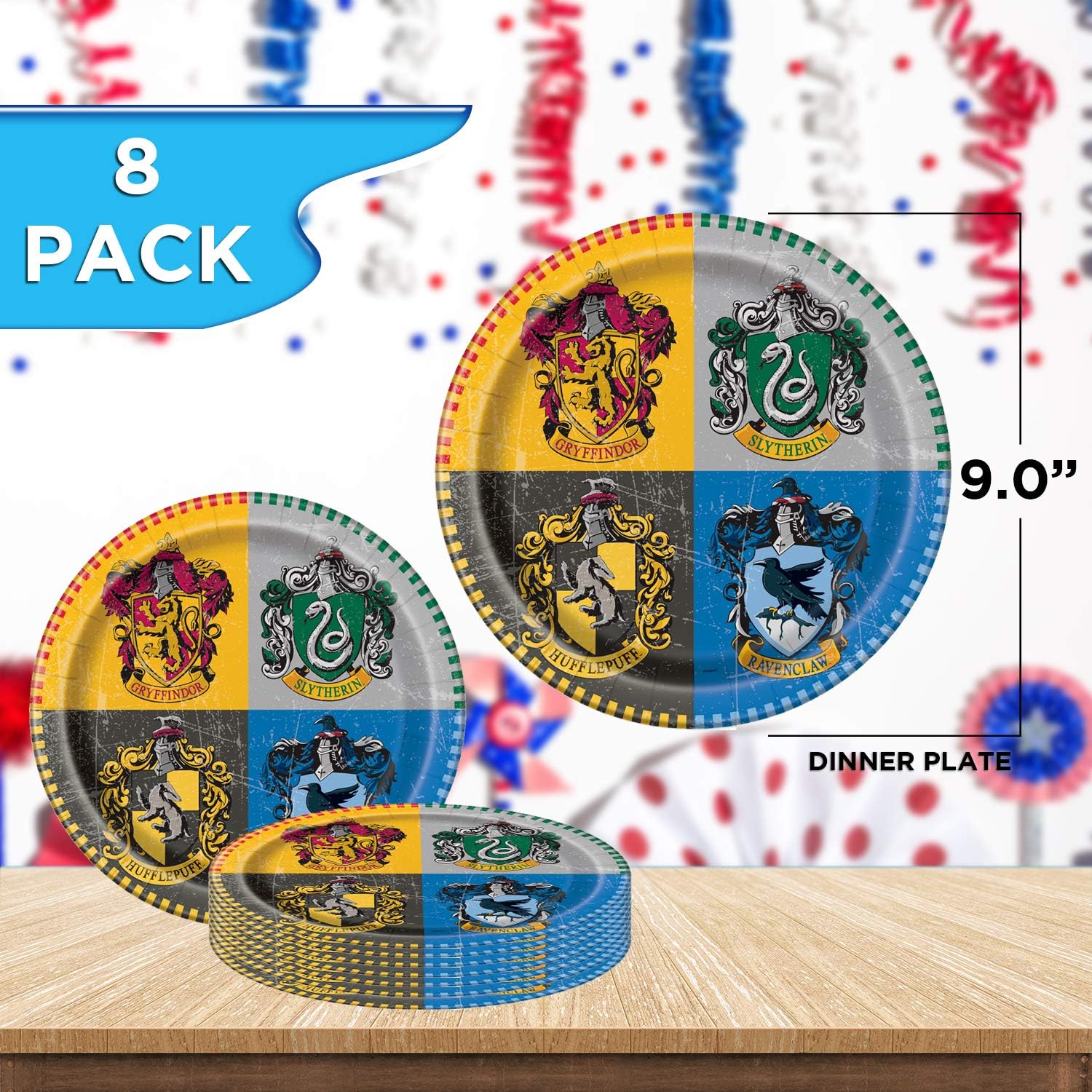 Unique Party Bundle Featuring Harry Potter | Luncheon & Beverage Napkins, Dinner & Dessert Plates, Table Cover, Cups | Great for Fantasy/Wizard/Magic Birthday Themed Parties: Health & Personal Care