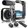 4K Video Camera Camcorder 48MP Ultra HD Video Camera for YouTube with WIFI Vlogging Camera IR Night Vision Video Recorder 16X