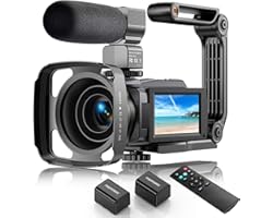 4K Video Camera Camcorder 48MP Ultra HD Video Camera for YouTube with WIFI Vlogging Camera IR Night Vision Video Recorder 16X
