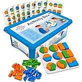 Edu&Kate’s Shape Matching Game - Montessori Shape Puzzles for Kids 3-5 Years - 54 Puzzles, 3 Boards, 9 Challenge Cards + Activity Box - Autism & Early Learning Educational Sorters - Stage 4
