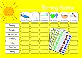 kids2learn Morning Bedtime Routine Reward Charts Twin Pack 270 Stickers view 3