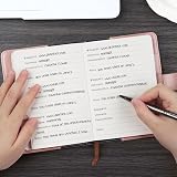 WEMATE Password Book with Lock 600+ Entries Rose Gold 4.33 x 6.18 in view 9