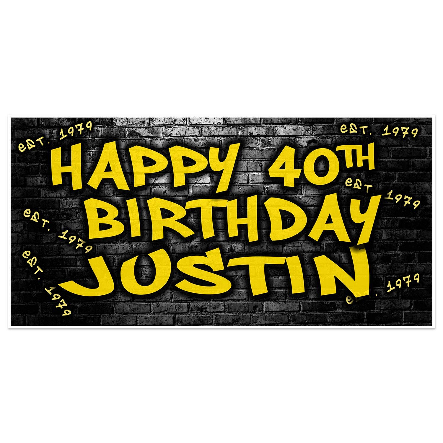 Amazon 40th Birthday Banner Handmade