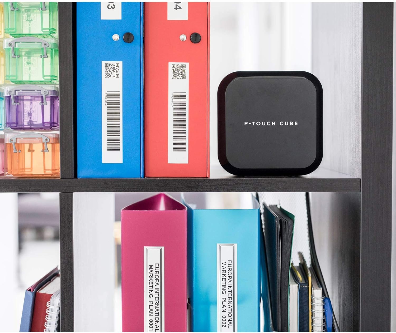 Brother P-Touch Cube Plus PT-P710BT Versatile Label Maker with Bluetooth Wireless Technology : Office Products