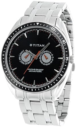 Youth Analog Black Dial Mens Watch -NK1582KM02