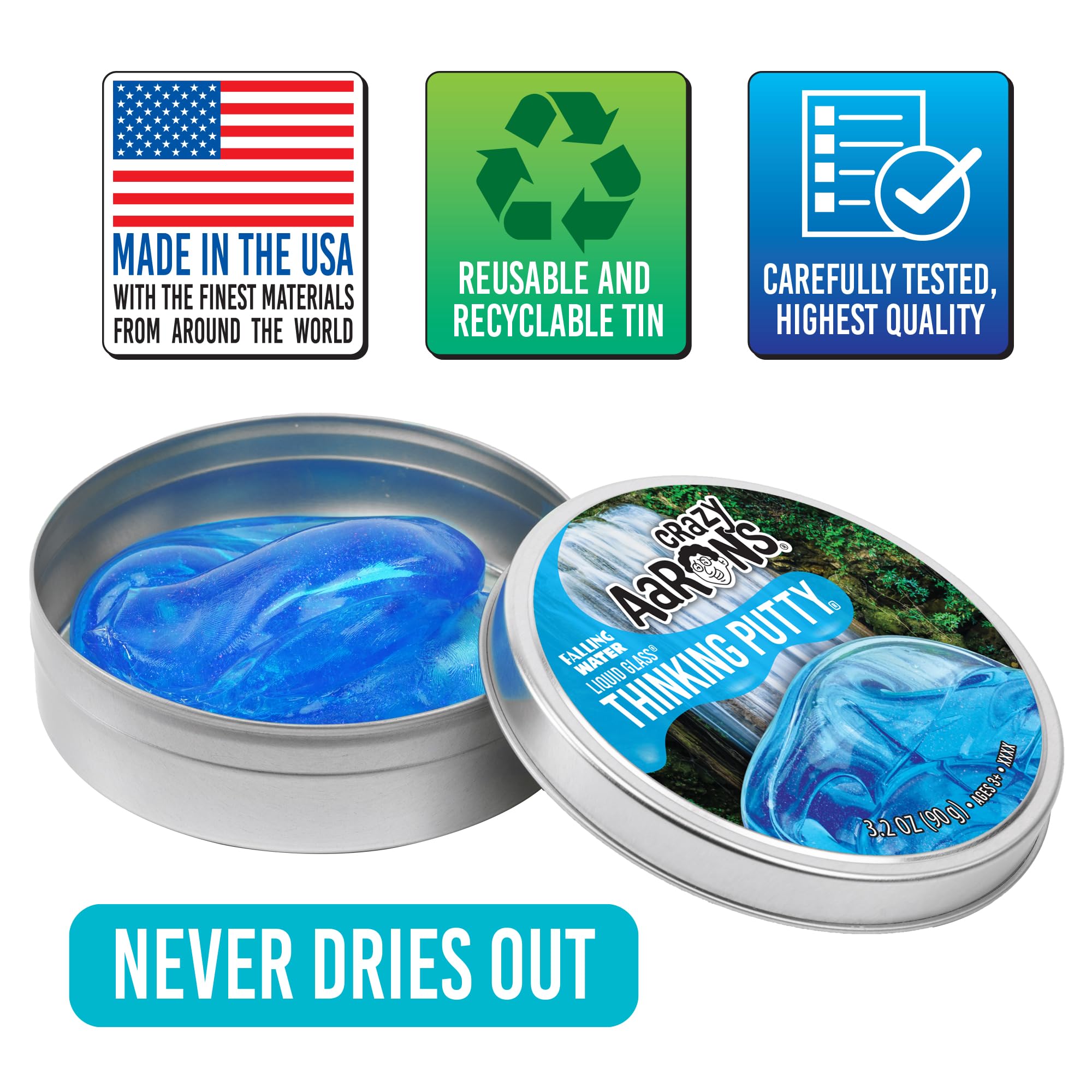 Crazy Aaron's Transparent Thinking Putty - 4