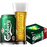 【Web限定】 カールスバーグ 缶 350ml&times;8本 オリジナル非売品グラス付きセット