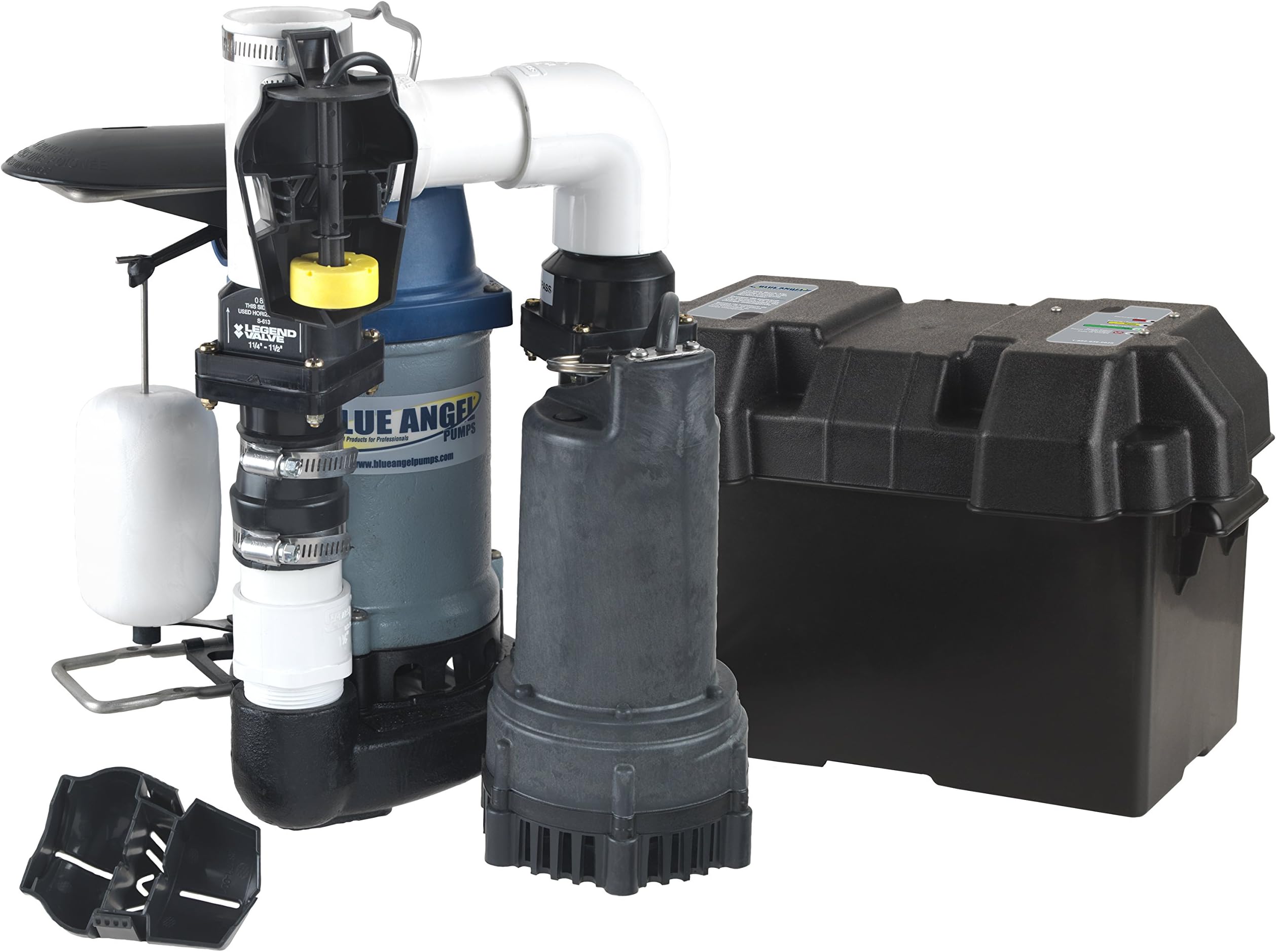Blue Angel Pumps F50SS 1/2 HP Job-Ready, Pre-Assembled Back-Up and Primary System