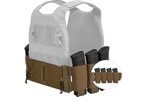 PETAC GEAR Carry Elastic Cummerbund,8 AR Mag Pouches for Vest Quick Release Mounting Strap for FCPC LBT LBX (Set)
