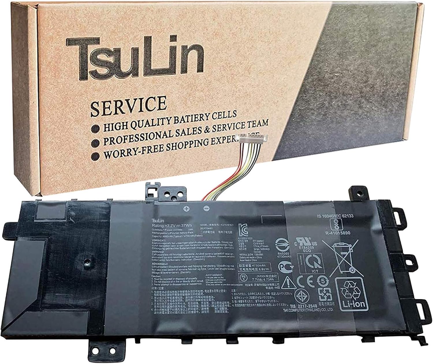 Аккумулятор asus c21n1818