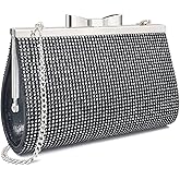 Sumnn Evening Clutch Bag Cocktail Prom Sparkly Rhinestone Crystal Bride and Bridesmaid Wedding Party Formal Purses for Women