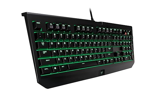 Razer BlackWidow Ultimate, Clicky Backlit Mechanical Gaming Tastatur, voll programmierbar – Cherry MX BLAU Schalter