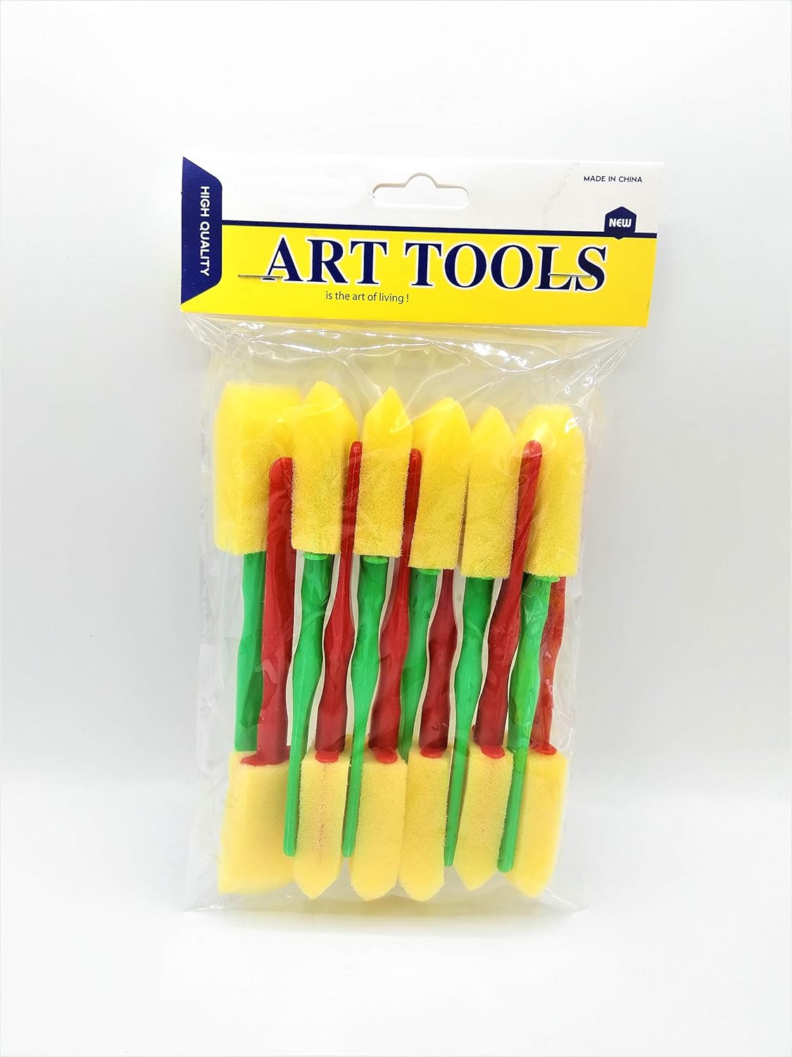 GOLD LEAF Yellow Sponge Dabber 6 pcs Painting Sponge Brush (Pack of 6 ...