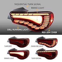 VLAND OLED Red Tail Lights Compatible For [Toyota