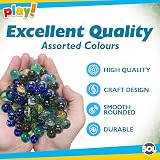 SOL Traditional Glass Marbles 200pk Cat’s Eye Assorted Colours Kids Toys view 3