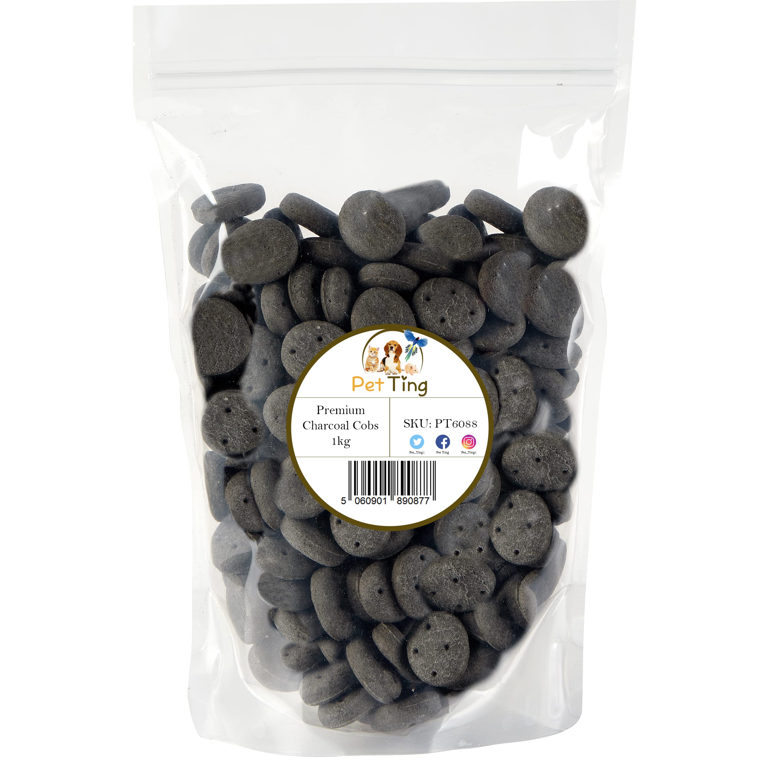 Premium Dog Biscuits Treats 1kg (Charcoal Cobs)